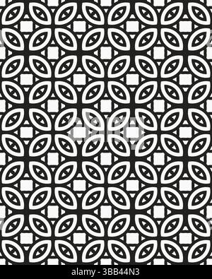 I colori a contrasto luminoso creano un design geometrico accattivante con forme ovali ripetute, adatto per varie applicazioni artistiche. Foto Stock