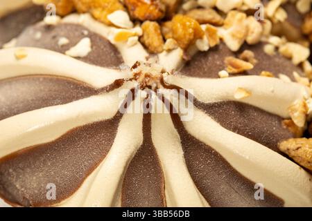 Gelato al cioccolato close up Foto Stock