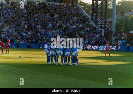 Stockport County vs. Leyton Orient EFL League One playoff Second Leg 14.05.2025 Foto Stock