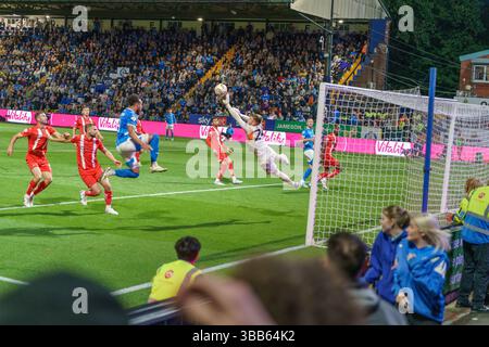 Stockport County vs. Leyton Orient EFL League One playoff Second Leg 14.05.2025 Foto Stock