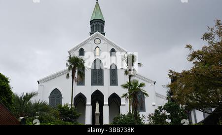 Paesaggio urbano di Nagasaki - vedute costiere e fascino urbano storico in Giappone Foto Stock