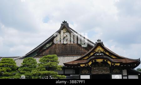 Castello Nijo, Kyoto, Giappone - storica residenza Samurai e sito patrimonio dell'umanità dell'UNESCO Foto Stock