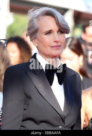 Andie McDowellpartecipa al Red carpet "Mission Impossible - The Final Reckoning" al 78° Festival annuale di Cannes al Palais des Festivals il 14 maggio 2025 a Cannes, Francia. Foto: DGP/imageSPACE /MediaPunch Foto Stock