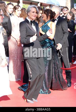 Andie McDowellpartecipa al Red carpet "Mission Impossible - The Final Reckoning" al 78° Festival annuale di Cannes al Palais des Festivals il 14 maggio 2025 a Cannes, Francia. Foto: DGP/imageSPACE /MediaPunch Foto Stock