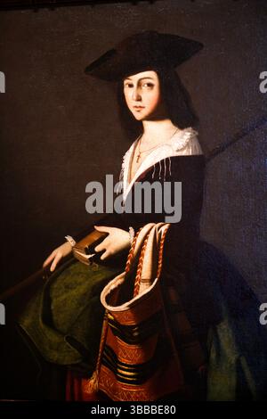 Santa Marina, 1640-1650, Francisco de Zurbaran, Museo Carmen Thyssen, Malaga, Andalusia, Spagna. Foto Stock
