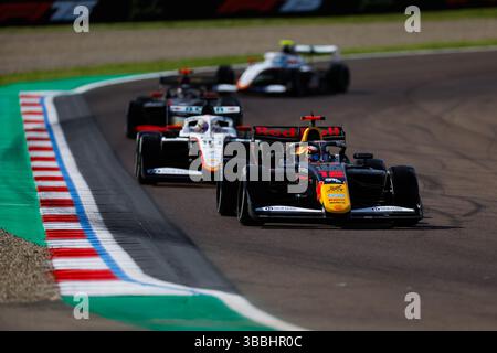 12 TSOLOV Nikola (bul), Campos Racing, Dallara F3 2025, in azione durante il 3° round del Campionato FIA di Formula 3 2025 dal 16 al 18 maggio 2025 sull'autodromo Internazionale Enzo e Dino Ferrari, a Imola, Italia - foto Javier Jimenez / DPPI Foto Stock