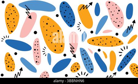 Sfondo colorato delle icone a lamina Illustrazione Vettoriale