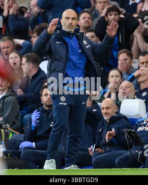 Londra, Regno Unito. 16 maggio 2025. Chelsea contro Manchester United - Premier League - Stamford Bridge. Il manager del Chelsea Enzo Maresca. Crediti immagine: Mark Pain / Alamy Live News Foto Stock