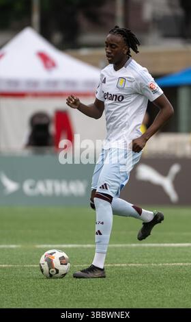Hong Kong, Cina. 17 maggio 2025. Torneo HKFC Standard Soccer Sevens, Aston Villa vs Macau fa. Crediti: Jayne Russell/Alamy Live News Foto Stock