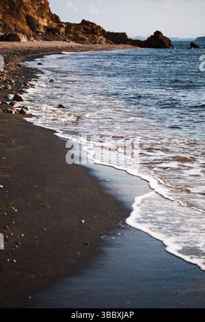 Spiaggia di Topinetti vicino a Rio Marina sull'Isola d'Elba, Italia, agosto 2011 Foto Stock