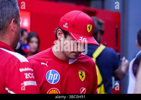 Imola, Bo, ITALIA. 17 maggio 2025. Charles Leclerc (MON) - Scuderia Ferrari - Ferrari SF-25 - Ferrari durante la Formula 1 AWS Gran Premio del Made in Italy e dell'Emilia Romagna 2025 - autodromo Enzo e Dino Ferrari, Imola (BO) Italia dal 15 al 18 maggio 2025, (Credit Image: © Alessio De Marco/ZUMA Press Wire) SOLO USO EDITORIALE! Non per USO commerciale! Foto Stock