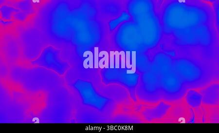 Vivace sfondo di texture liquide astratte in blu e magenta - progettazione di fluidi psichedelici per progetti e branding digitali Foto Stock