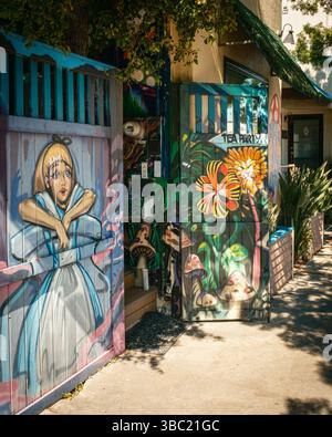 Murales colorati a Normal Heights, San Diego, California Foto Stock