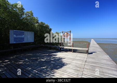 Phetchaburi, Thailand- 26 February 2015: The Laem Phak Bia Royal Project, Research and Development / Educational gardens in Ban Laem Foto Stock