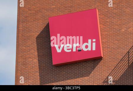 Ver.di-Bundesverwaltung, Paula-Thiede-Ufer 10, Köpenicker Straße, Kreuzberg, Friedrichshain-Kreuzberg, Berlino, Germania Foto Stock