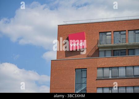Ver.di-Bundesverwaltung, Paula-Thiede-Ufer 10, Köpenicker Straße, Kreuzberg, Friedrichshain-Kreuzberg, Berlino, Germania Foto Stock
