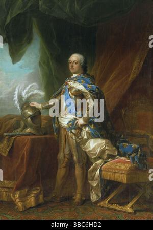 Luigi XV (1710-1774) Re di Francia, dipinto di Charles-André van Loo Foto Stock