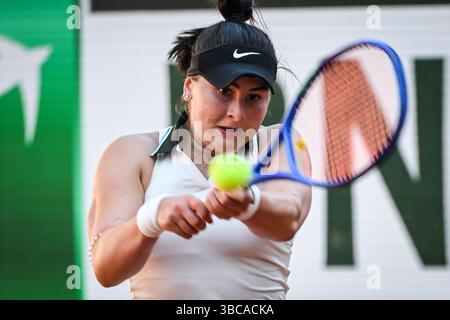 Parigi, Francia. 19 maggio 2025. Bianca ANDREESCU del Canada durante la prima giornata di qualificazione del Roland-Garros 2025, Open di Francia, torneo di tennis del grande Slam il 19 maggio 2025 allo stadio Roland-Garros di Parigi, Francia - Photo Matthieu Mirville/DPPI Credit: DPPI Media/Alamy Live News Foto Stock
