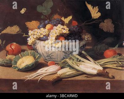 KESSEL, Jan van (B. 1626, Anversa, d. 1679, Anversa) natura morta con verdure - olio su tela Museo Civico, Prato --- parole chiave: --------------- Autore: KESSEL, Jan van titolo: Natura morta con verdure linea temporale: 1651-1700 Scuola: Fiamminga forma: Pittura tipo: Natura morta Foto Stock