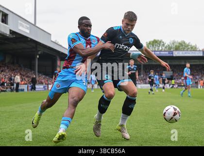 Attis Arena, Scunthorpe, Inghilterra, 18 maggio 2025. Durante l'ultima partita della National League North Scunthorpe United Scunthorpe United contro Chester all'Attis Arena. (Immagine di credito: ©Cody Froggatt/Alamy Live News) Foto Stock