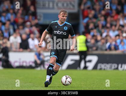 Attis Arena, Scunthorpe, Inghilterra, 18 maggio 2025. Kevin Roberts di Chester durante la partita finale dei play-off della National League North Scunthorpe United Scunthorpe United contro Chester all'Attis Arena. (Immagine di credito: ©Cody Froggatt/Alamy Live News) Foto Stock