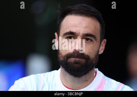 Torino, Italia. 18 maggio 2025. Carlo Pinsoglio della Juventus FC guarda durante la partita di serie A tra Juventus FC e Udinese calcio allo stadio Allianz il 18 maggio 2025 a Torino. Crediti: Marco Canoniero/Alamy Live News Foto Stock