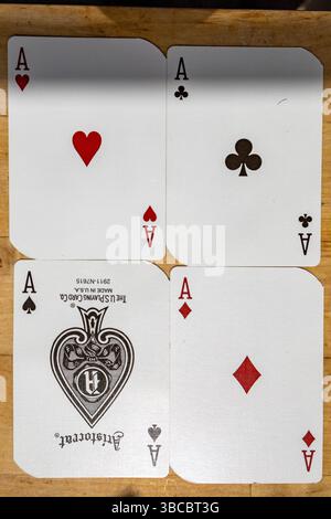Carte da poker Foto Stock
