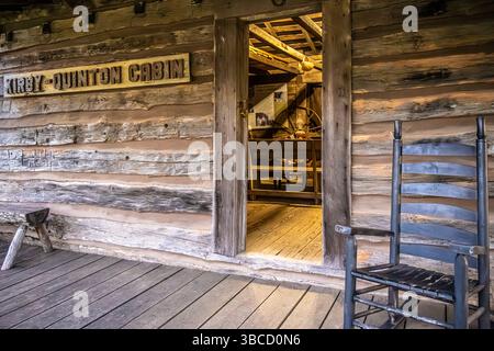 Storica cabina Kirby-Quinton nel centro di Jasper, Georgia. (USA) Foto Stock