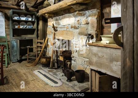 Storica cabina Kirby-Quinton nel centro di Jasper, Georgia. (USA) Foto Stock