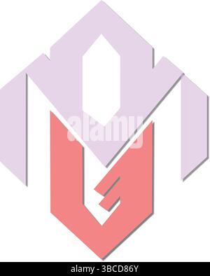 Strati, forme astratte, design geometrico moderno Illustrazione Vettoriale