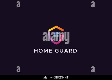 Lettera G per il concetto di logo aziendale di Guard and Security Real Estate Illustrazione Vettoriale