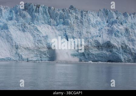 Paesaggio del ghiacciaio Hubbard, Alaska Foto Stock
