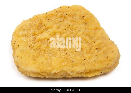cotoletta di pollo impanata isolata Foto Stock