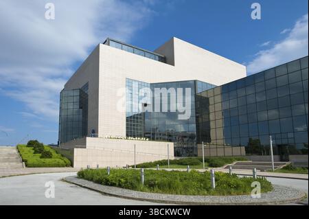 Biblioteca nazionale e universitaria Zagabria, Biblioteca nazionale, Zagabria, Croazia, Europa Foto Stock
