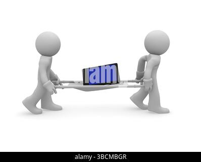 Smart Phone, servizio 3d concept Foto Stock