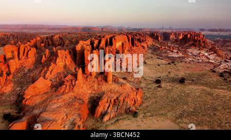 Ennedi Plateau si trova a nord-est del Ciad. Foto Stock