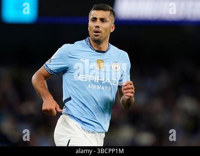 Manchester, Regno Unito. 20 maggio 2025. Rodri del Manchester City durante la partita Manchester City vs AFC Bournemouth Premier League all'Etihad Stadium di Manchester. Il credito per immagini dovrebbe essere: Andrew Yates/Sportimage Credit: Sportimage Ltd/Alamy Live News Foto Stock