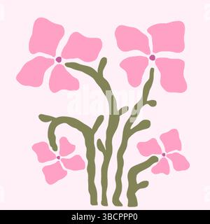 Pink Bouquet Illustration Vector Art Illustrazione Vettoriale