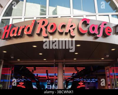 Hard Rock Cafe, Piccadilly Circus, Londra, Regno Unito Foto Stock