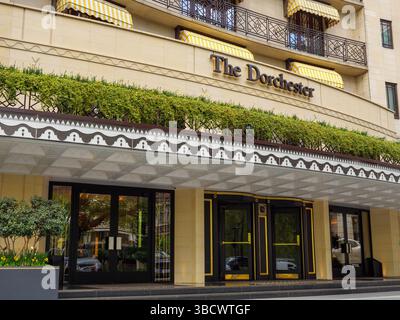 The Dorchester Hotel, Mayfair, Londra, Regno Unito Foto Stock