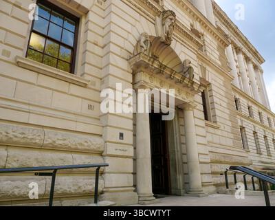 HM Treasury Government Department Building, Londra, Regno Unito Foto Stock
