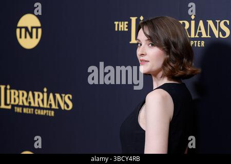 New York, Stati Uniti. 20 maggio 2025. NEW YORK, NEW YORK - 20 MAGGIO: Bluey Robinson, Olivia Morris, Callum McGowan e Marissa Hill partecipano all'evento di proiezione TNT The Librarians: The Next Chapter tenutosi presso la Morgan Library il 20 maggio 2025 a New York. La nuova serie, una continuazione dell'amata franchigia dei Librarians, debutterà con una première di due notti a partire da domenica 25 maggio dopo la copertura dei playoff NBA, e continuerà lunedì 26 maggio dopo i playoff NHL. Gli episodi saranno trasmessi settimanalmente il lunedì sera su TNT. Foto: Luiz Rampelotto/EuropaNewswire/Sipa USA credito: SIPA USA/Alamy Live News Foto Stock