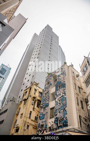 GENNAIO 2023, HONG KONG, CINA: Viaggio in tram sull'isola di Hong Kong Foto Stock