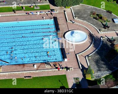 Veduta aerea del Lido di Cheltenham Foto Stock