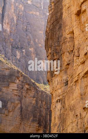 Stati Uniti, Texas, Big Bend National Park. Paesaggio del canyon di Santa Elena. Foto Stock