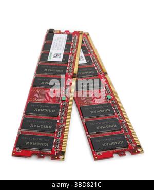 Chip di memoria RAM del computer Foto Stock