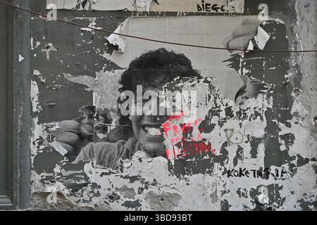 Napoli, Italia. 23 maggio 2025. Preparativi per una possibile vittoria del 4° scudetto del Napoli calcio (felice De Martino/SPP) credito: SPP Sport Press Photo. /Alamy Live News Foto Stock