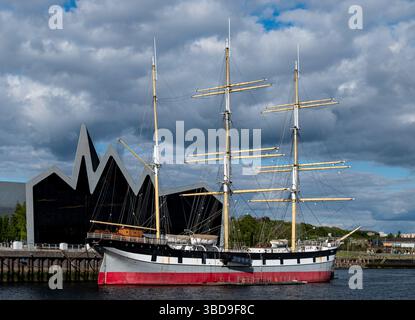 Nave da guerra Glenlee e Riverside Museum Foto Stock