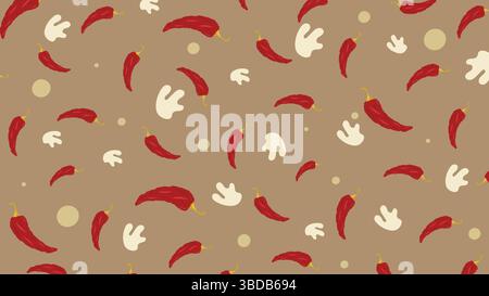 Elementi in noce naturale su sfondo verde scuro Illustrazione Vettoriale