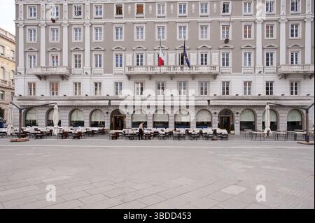 Caffè degli specchi, Piazza Unita, Trieste, Veneto, Italia, Venezia, Veneto, caffè Foto Stock